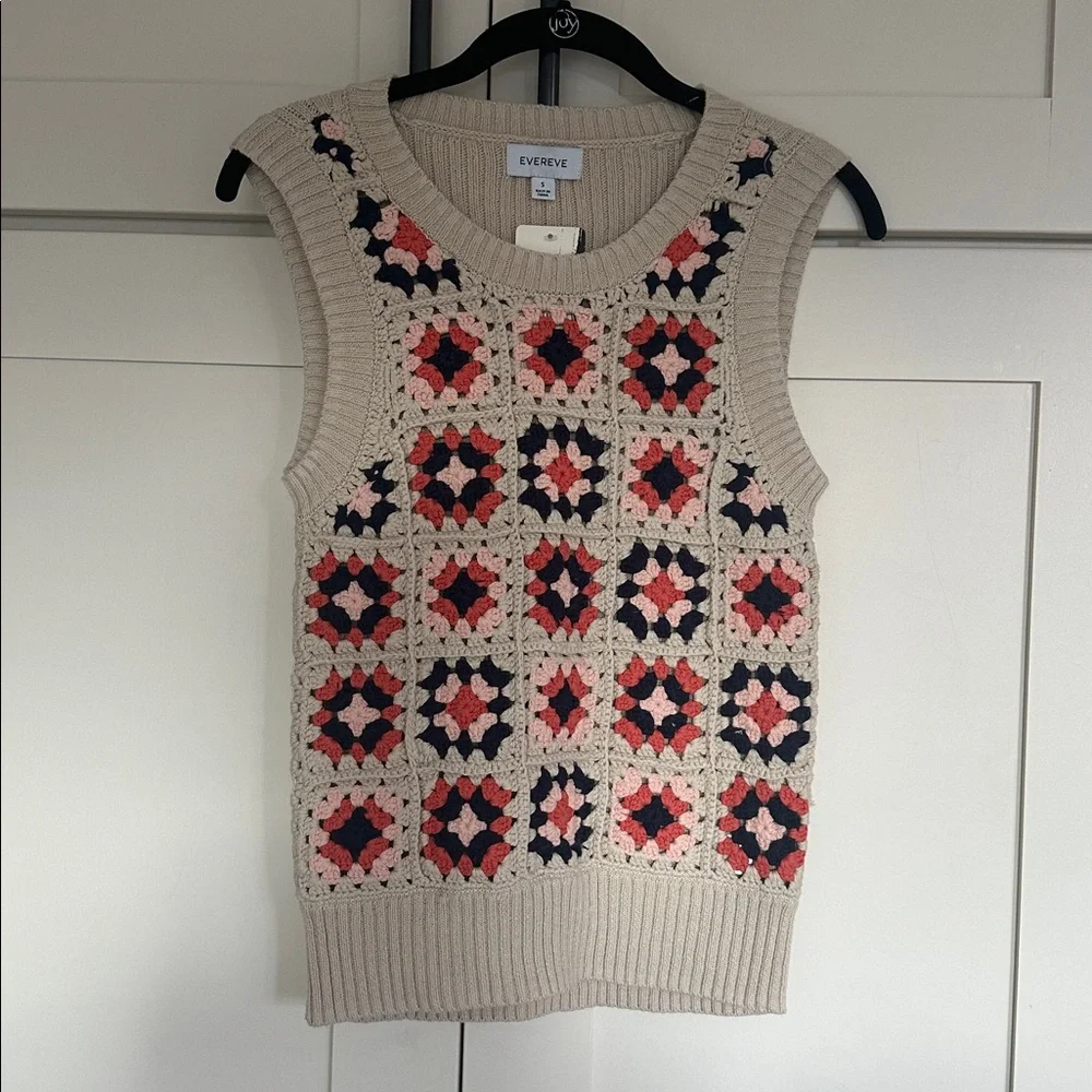 Evereve Tia Crochet Sweater Tank